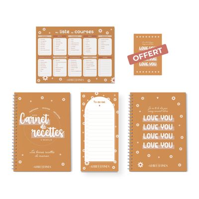 Carnet de recettes à remplir édition limitée - Love You - Les