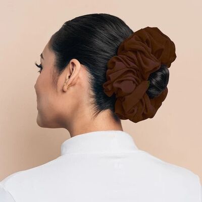 Natural looking volumizing Scrunchie Chocolate