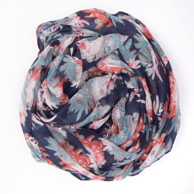Floral Scarf Navy