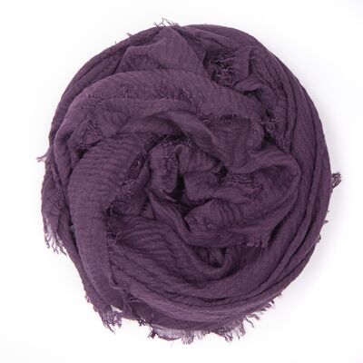 Deep Crinkle Hijab Purple