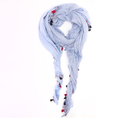 Tassels cotton scarf