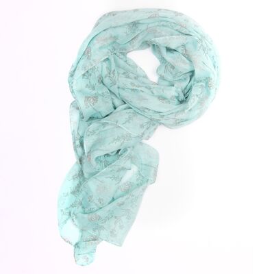 Mint Treetops Scarf/Hijab