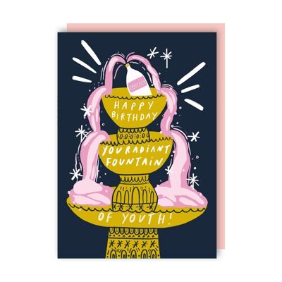 Youth Fountain Birthday Card Pack of 6
