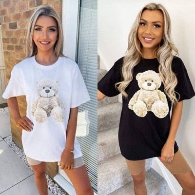 Oversized Teddy T-shirt White