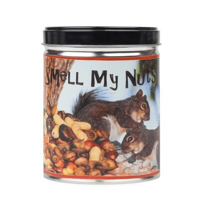 Smell My Nuts Tin Candle