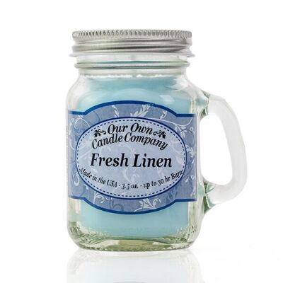 Fresh Linen Mini Mason Candle