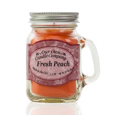 Fresh Peach Mini Mason Candle