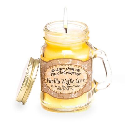 Vanilla Waffle Cone Mini Mason Candle