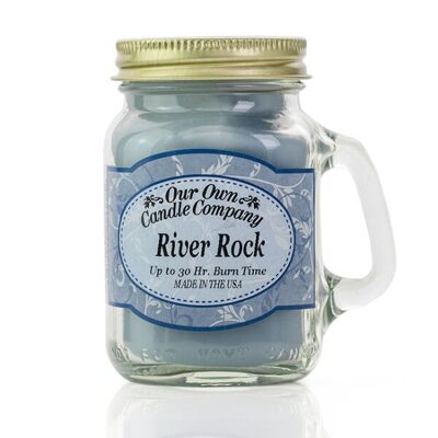 River Rock Mini Mason Candle