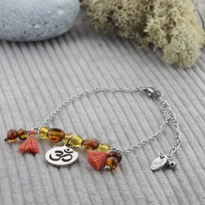 "Om" amber bracelet