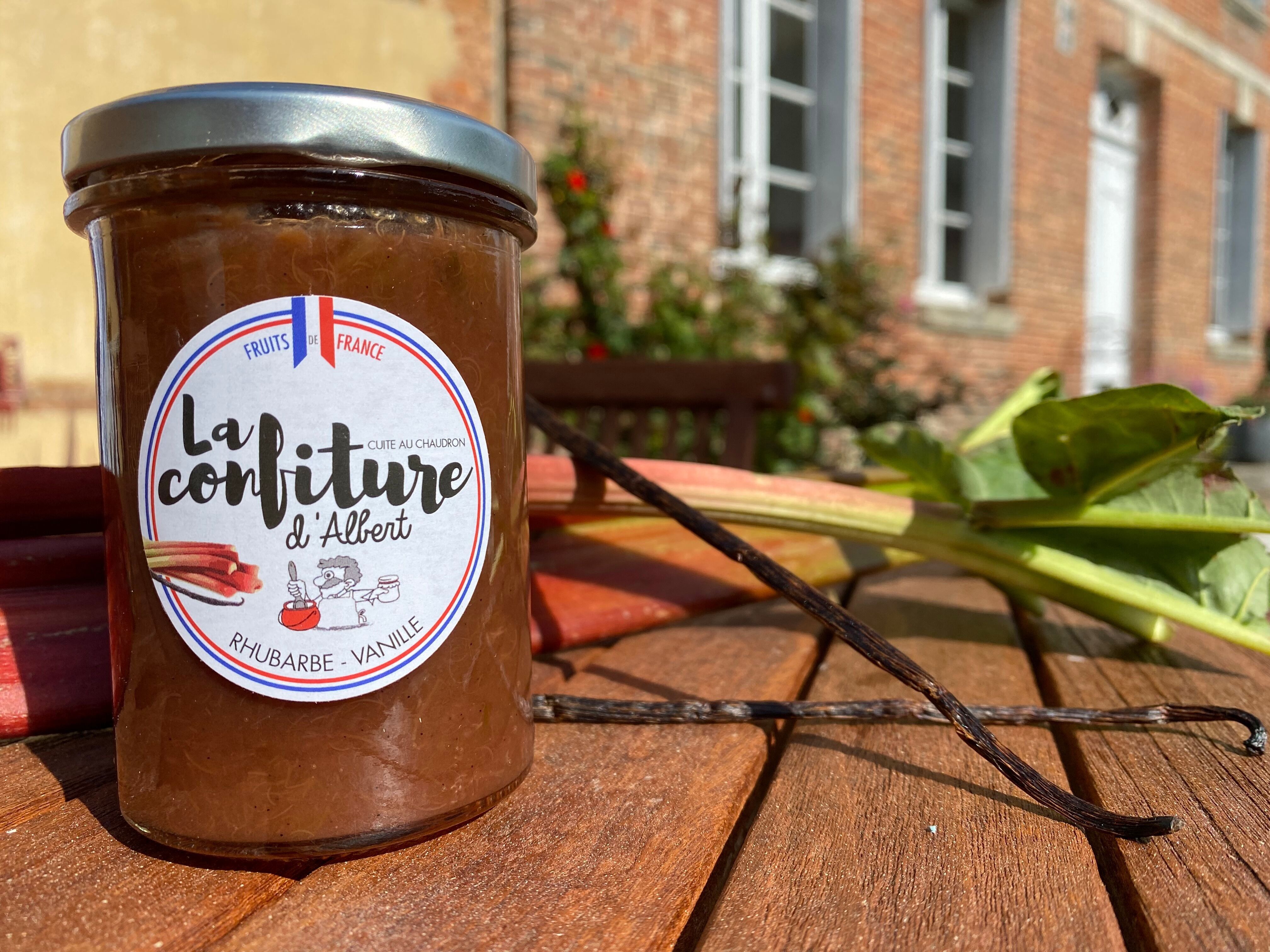 Bio-Vanille-Rhabarber-Marmelade