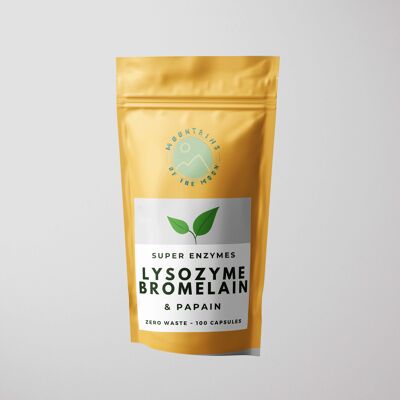 Super Enzymes- Ultra Zyme: Bromelain | Lysozyme | Papain