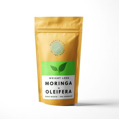 Organic Moringa Powder High Vitamin B- Pure Organic Moringa Leaf Oleifera - Brown