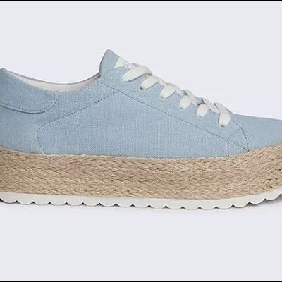 Sneakers in cotone e canapa naturale.GIANNA CANAPA CARTA DA ZUCCHERO