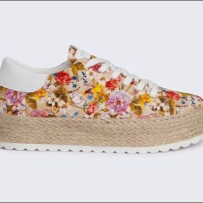 Sneakers realizzate in cotone naturale e stampa floreale.GIANNA FLOREALE