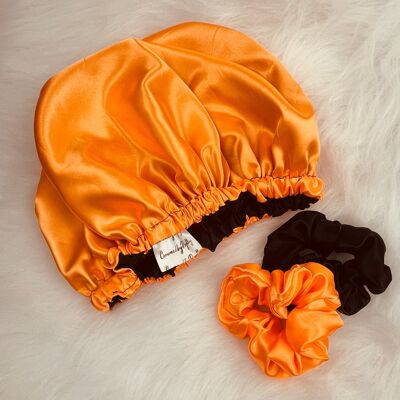 The Rainbow Collection - Gorros de raso - Naranja - Niños