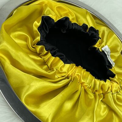 The Rainbow Collection - Satin Bonnets - Yellow - Adults