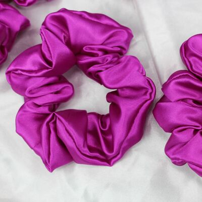 Scrunchie in raso Violeta - Medio