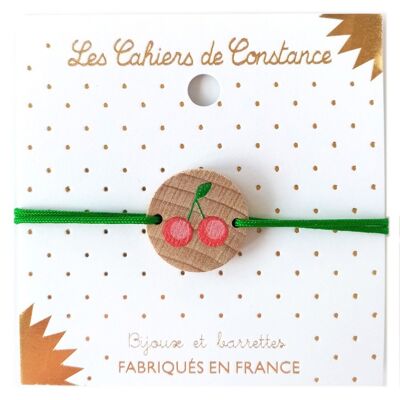 Bracelet enfant cerise