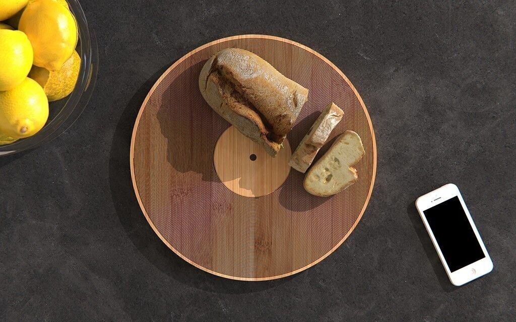 Tagliere e piatto da portata in vinile