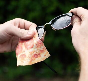 Serviette Microfibre Pizza | chiffon de nettoyage de lunettes 5