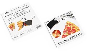 Serviette Microfibre Pizza | chiffon de nettoyage de lunettes 8