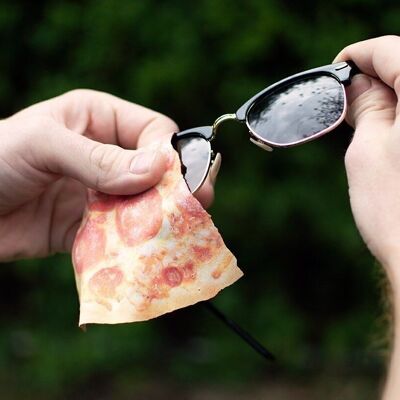Serviette Microfibre Pizza | chiffon de nettoyage de lunettes