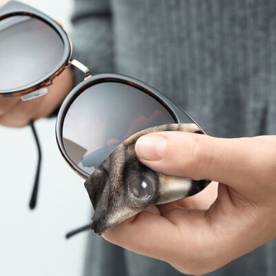 perro paño de microfibra | paño de limpieza de gafas