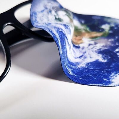 Microfiber Cloth Planet Earth | glasses cleaning cloth