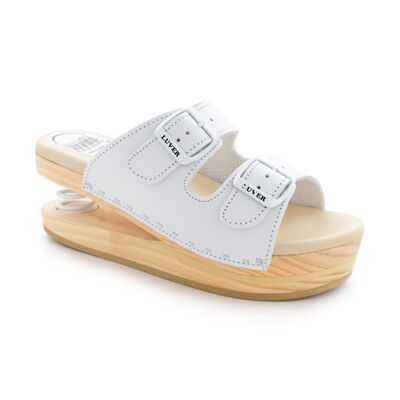 Sandal with Spring 2101-A White