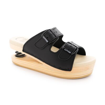 Sandale mit Feder 2101-A Schwarz