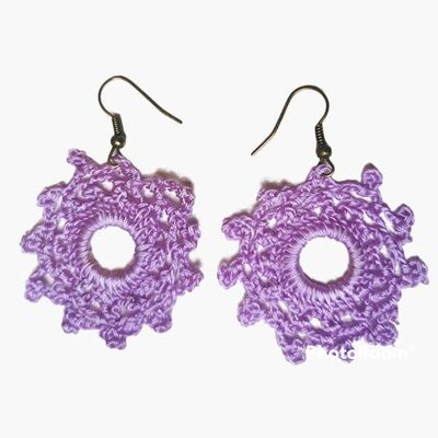 Crochet Earring - Lilac