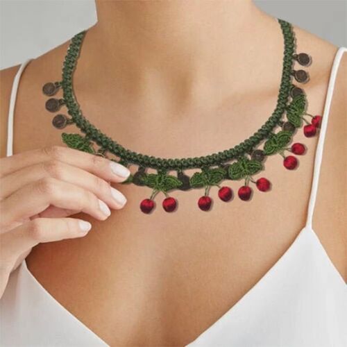 Cherry Necklace - Red