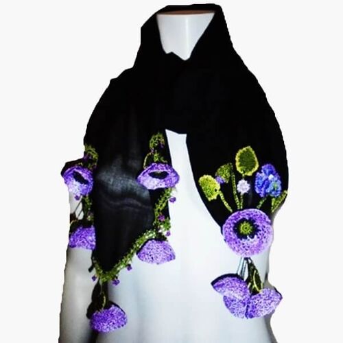 Purple Poppy Scarf