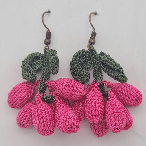 Pink berry Earrings