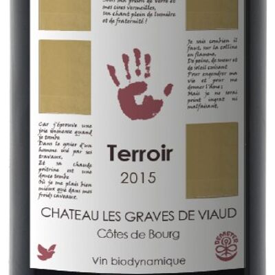 Château Les Graves de Viaud Terroir 2019, Magnum . Vin bio, vin Demeter