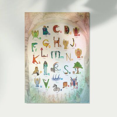 Wildes Alphabet-Plakat