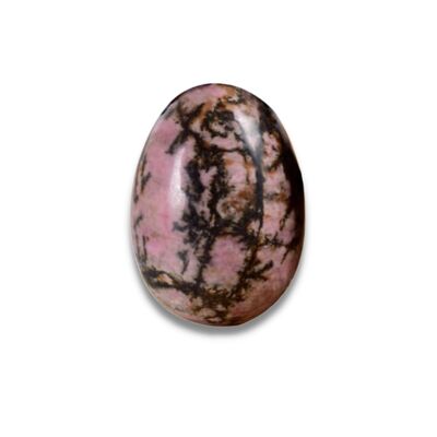 Rhodonite Yoni Egg (with cord) - Medium