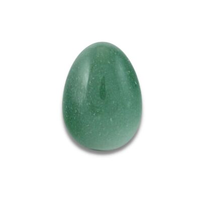 Green Aventurine Yoni Egg (with cord) - Medium