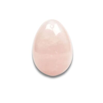 Oeuf de Yoni en Quartz Rose (avec cordon) - Petit