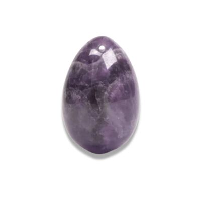 Amethyst-Yoni-Ei (mit Kordel) - Medium