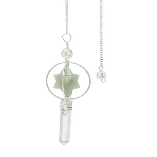 Pendule Merkabah en Aventurine Verte