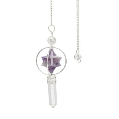 Pendulum Merkabah in Amethyst