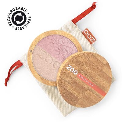 ZAO Shine-up Powder duo 311 Rosa y oro * orgánico y vegano