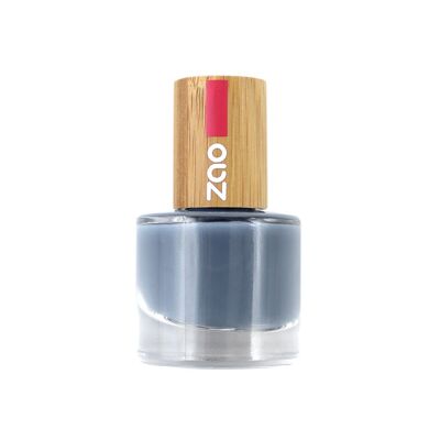 Esmalte de uñas ZAO: 670 azul gris orgánico y vegano