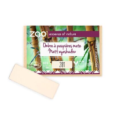 ZAO Refill rectangle Eye shadow 201 Ivory * organic & vegan