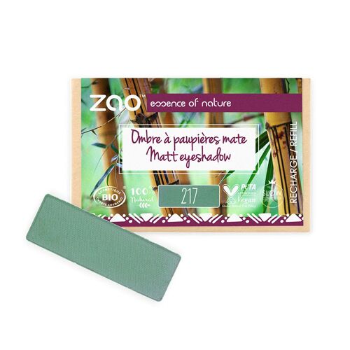 ZAO Refill rectangle Eye shadow 217 Emerald green * organic & vegan