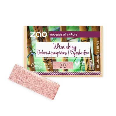 ZAO Recharge rectangle Ombre à paupières 272 Fairy pink *** bio & vegan