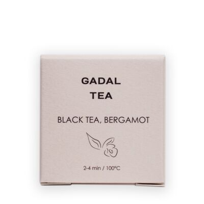 Black Tea-Bergamot CERTIFIED ORGANIC Tea, 10 pyramids individually packed