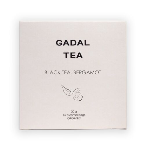 Black Tea-Bergamot CERTIFIED ORGANIC Tea, 15 pyramids